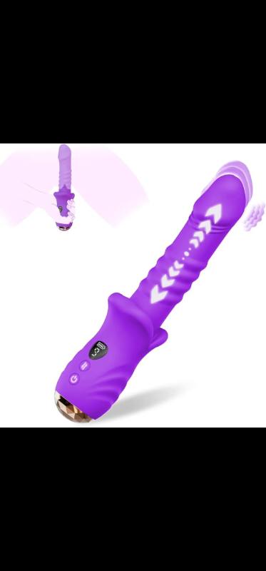Buy 2-in-1 Thrusting Dildo Vibrator – Dual Motor Waterproof Silicone Vibrator with LED Display in Lebanon — Vexa Store