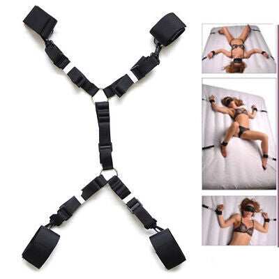 Buy BDSM Restraint Set with Adjustable Bed Straps & Eye Mask – BDSM Lebanon in Lebanon — Vexa Store