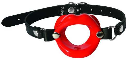 Buy Silicone Lip Mouth Gag with Adjustable Leather Strap – BDSM Roleplay Accessory in Lebanon — Vexa Store